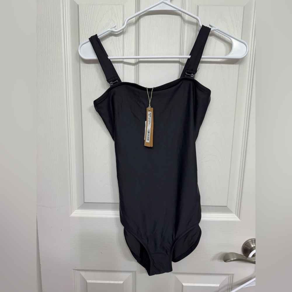 SKIMS Signature Swim Strapless One-Piece - Onyx